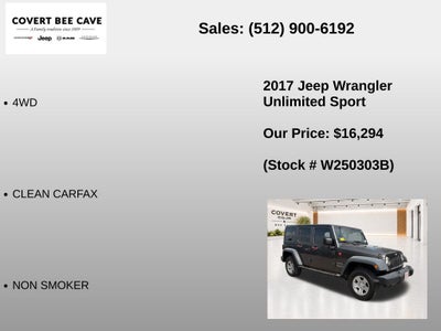 2017 Jeep Wrangler Unlimited Sport