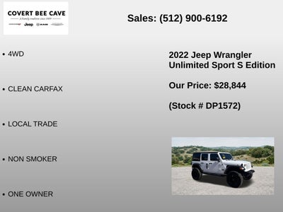 2022 Jeep Wrangler Unlimited Sport S