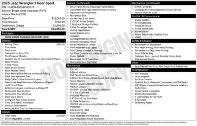 2025 Jeep Wrangler Sport