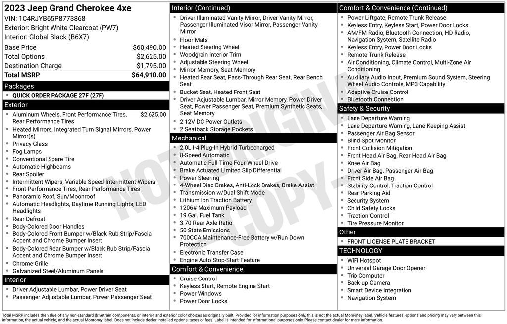 2023 Jeep Grand Cherokee 4xe