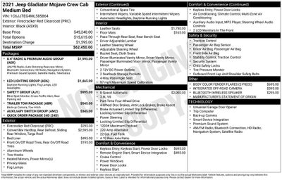 2021 Jeep Gladiator Mojave