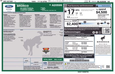 2021 Ford Bronco First Edition