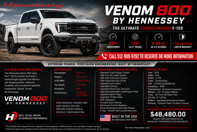 2024 Ford F-150 Lariat HENNESSEY VENOM 800 EDITION