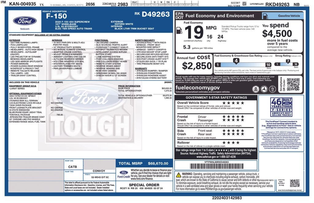 2024 Ford F-150 Lariat