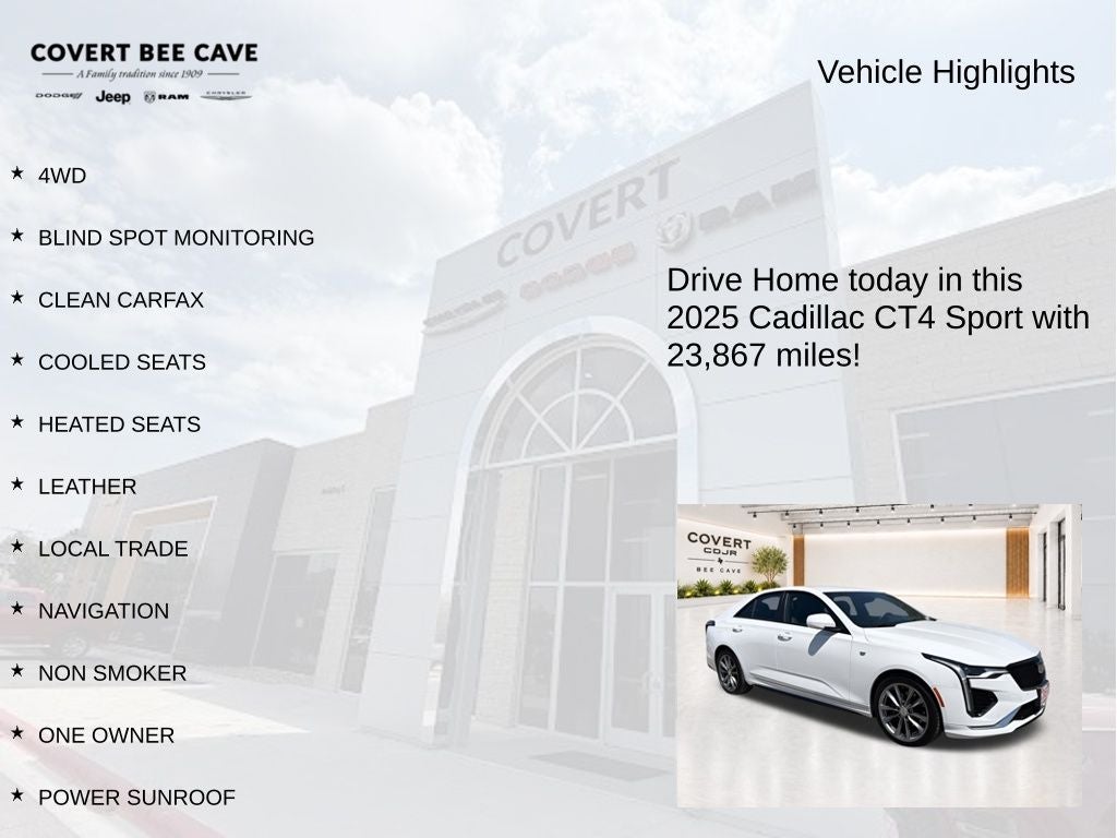 2025 Cadillac CT4 Sport