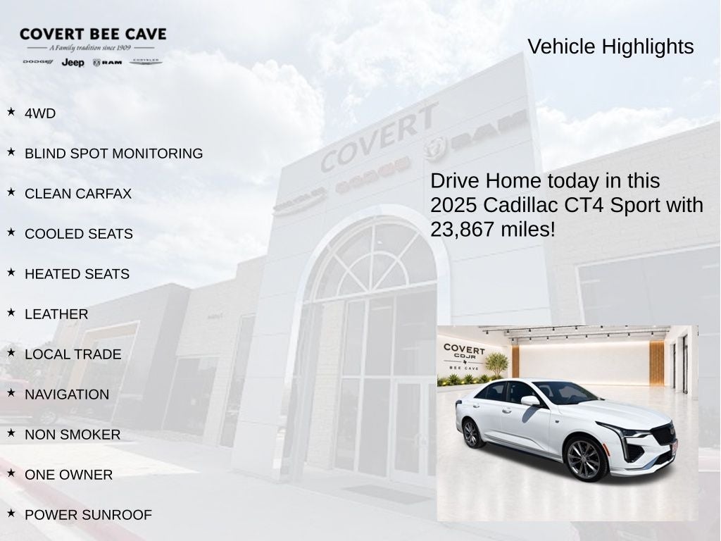 2025 Cadillac CT4 Sport