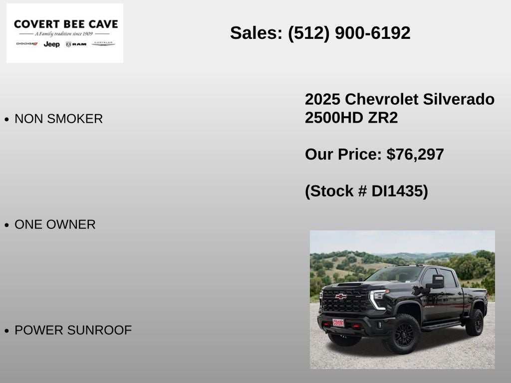 2025 Chevrolet Silverado 2500HD ZR2