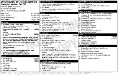 2025 Chevrolet Silverado 2500HD ZR2