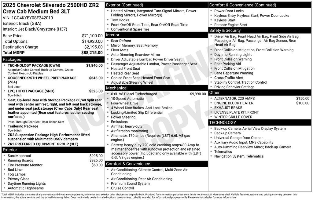 2025 Chevrolet Silverado 2500HD ZR2