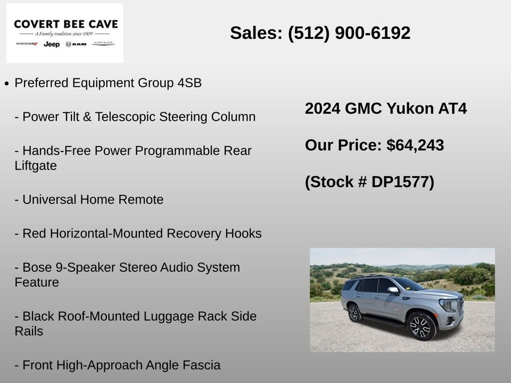 2024 GMC Yukon AT4