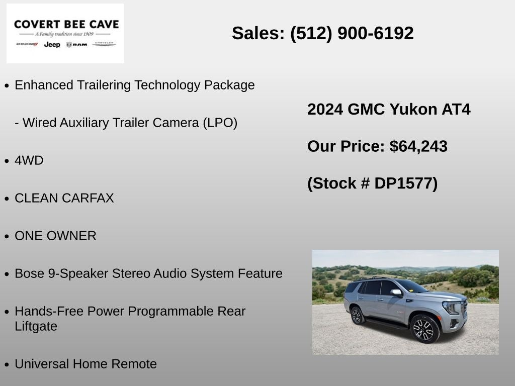 2024 GMC Yukon AT4