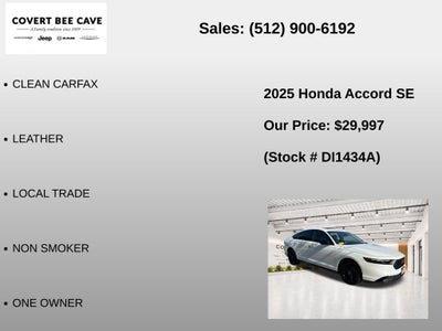 2025 Honda Accord SE