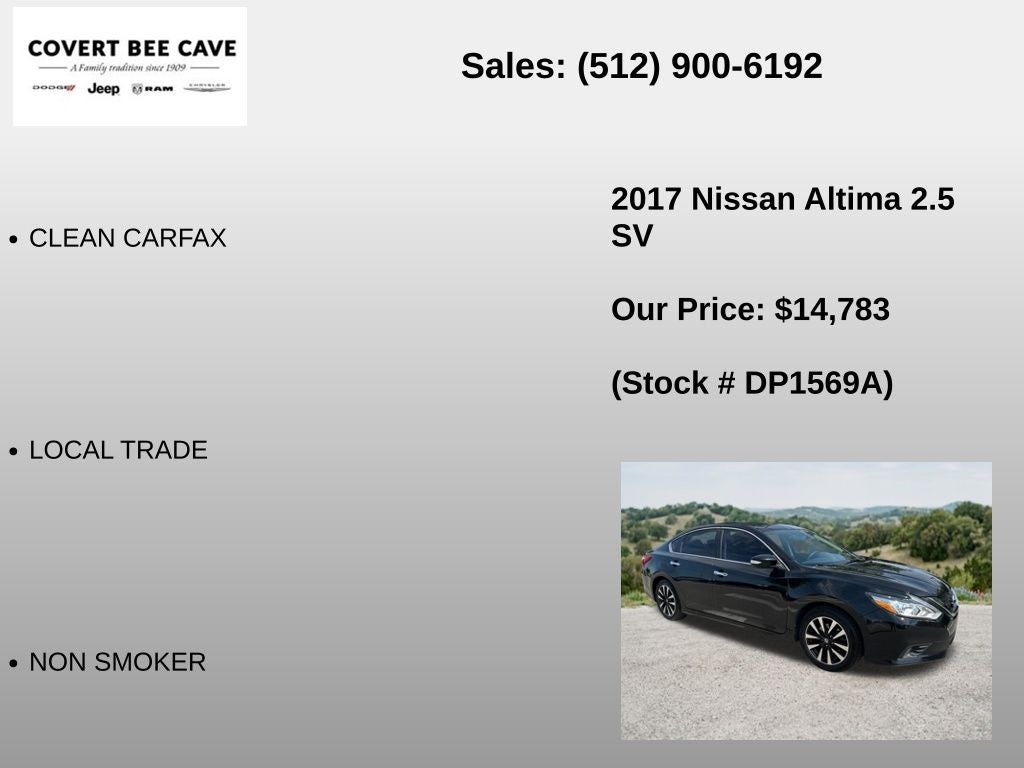 2017 Nissan Altima 2.5 SV