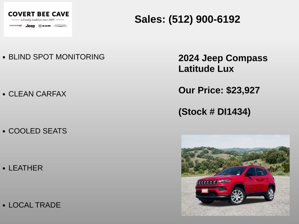 2024 Jeep Compass Latitude Lux