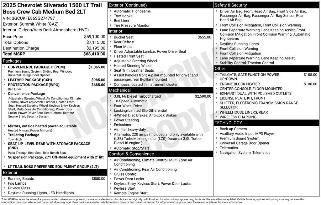 2025 Chevrolet Silverado 1500 LT Trail Boss
