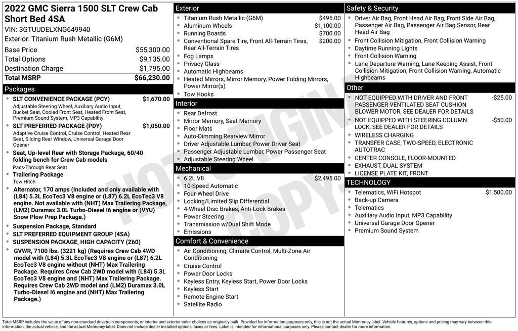 2022 GMC Sierra 1500 SLT