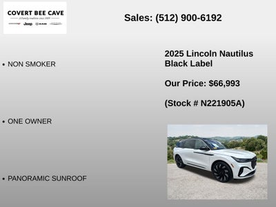 2025 Lincoln Nautilus Black Label