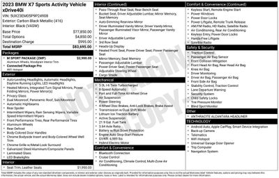 2023 BMW X7 xDrive40i