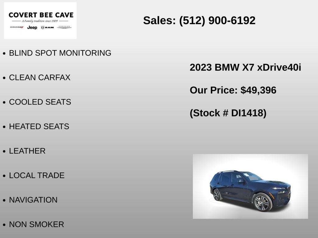 2023 BMW X7 xDrive40i