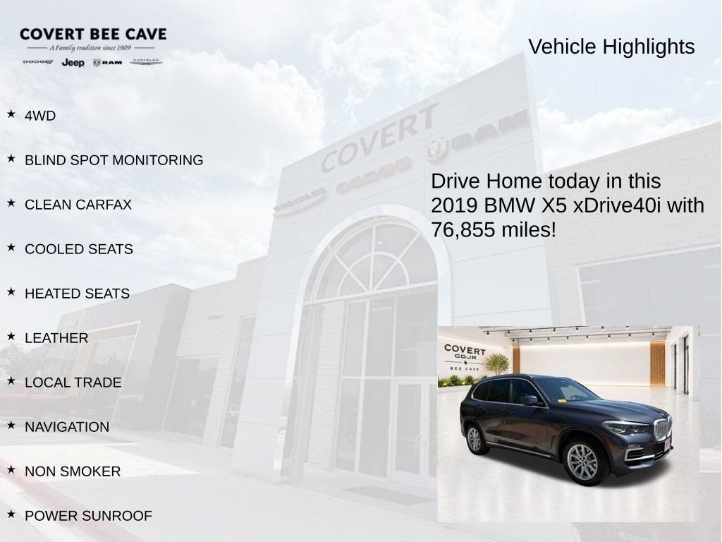 2019 BMW X5 xDrive40i