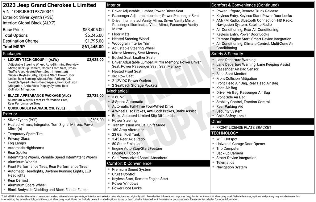 2023 Jeep Grand Cherokee L Limited