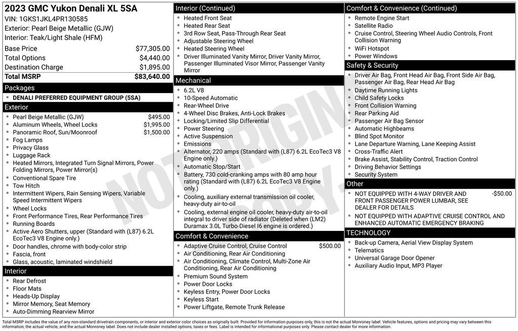 2023 GMC Yukon XL Denali