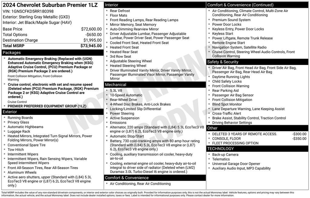 2024 Chevrolet Suburban Premier