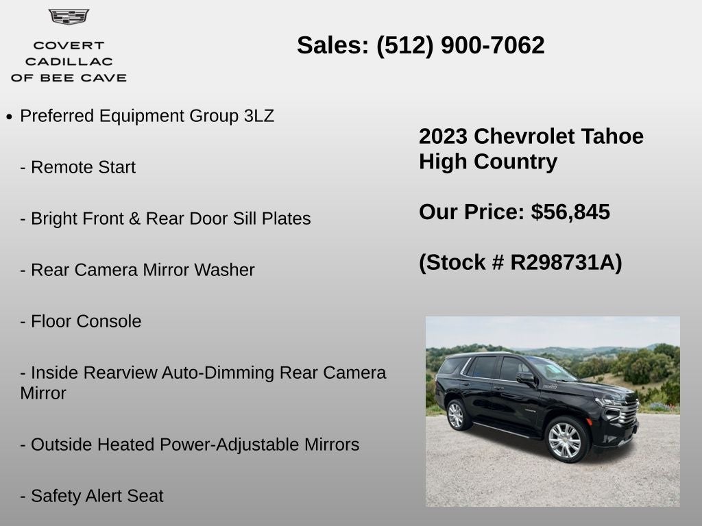 2023 Chevrolet Tahoe High Country