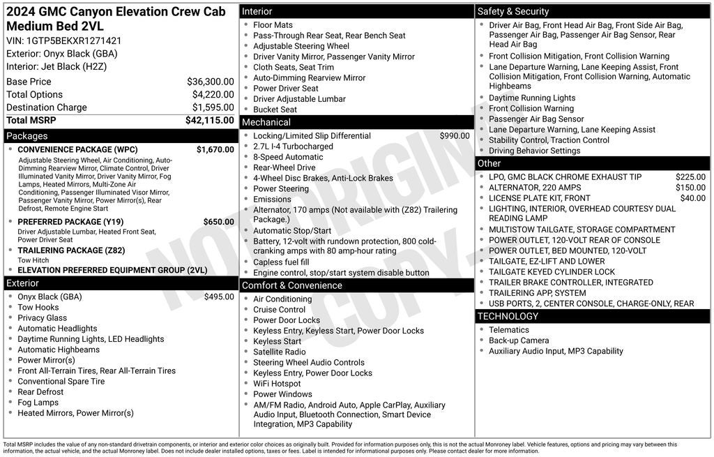2024 GMC Canyon Elevation