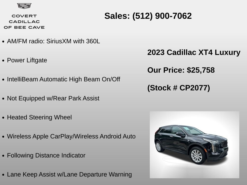 2023 Cadillac XT4 Luxury