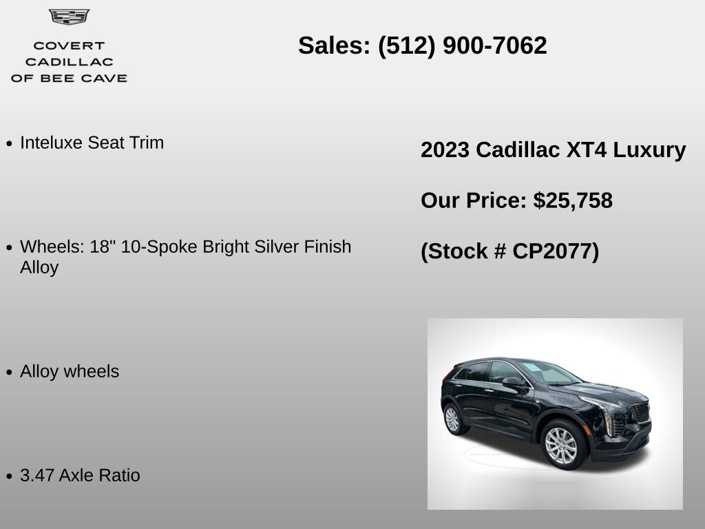 2023 Cadillac XT4 Luxury