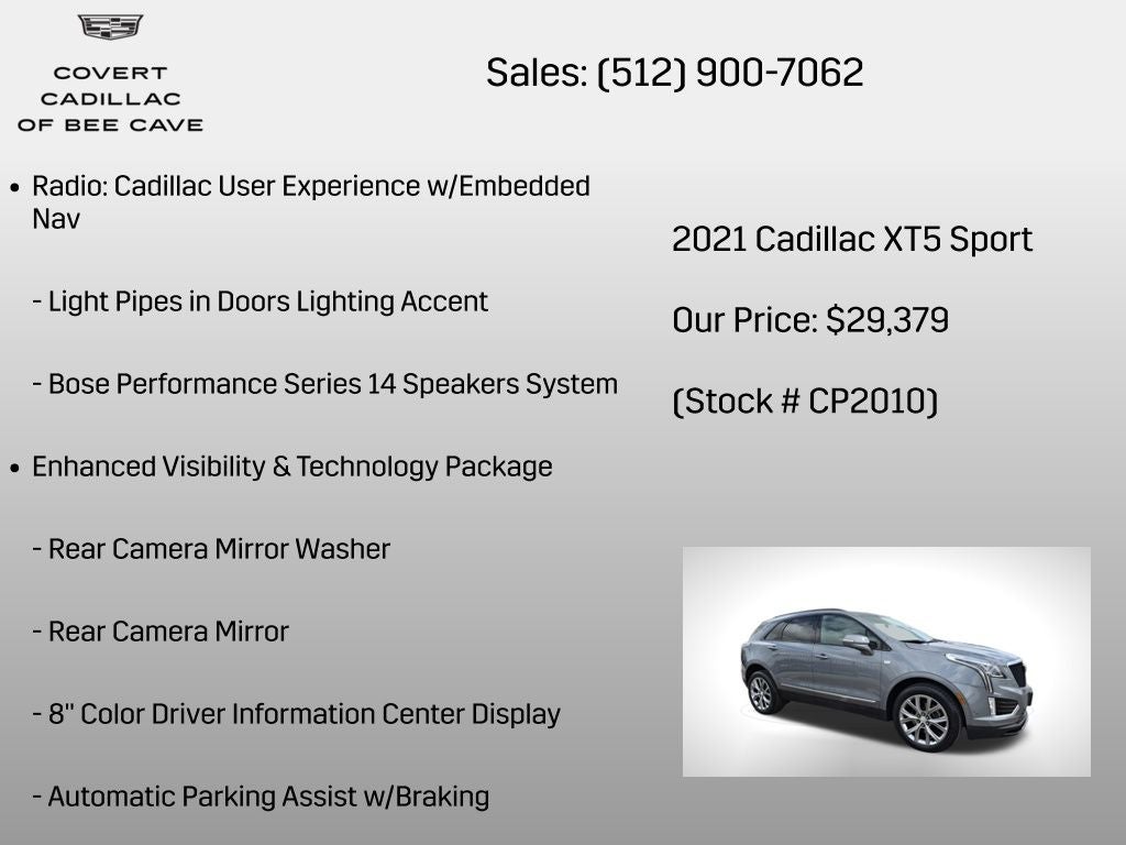 2021 Cadillac XT5 Sport