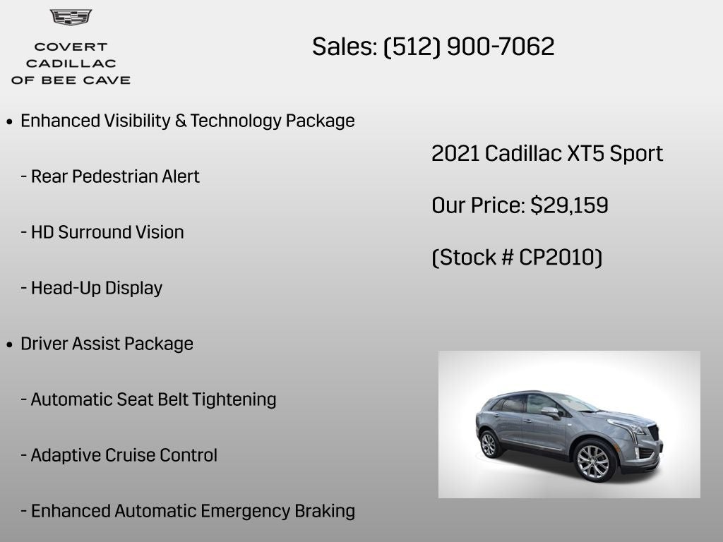2021 Cadillac XT5 Sport