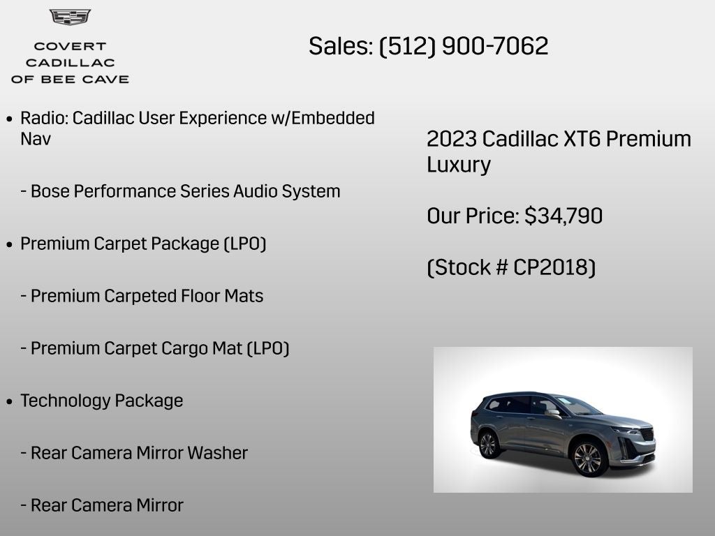 2023 Cadillac XT6 Premium Luxury