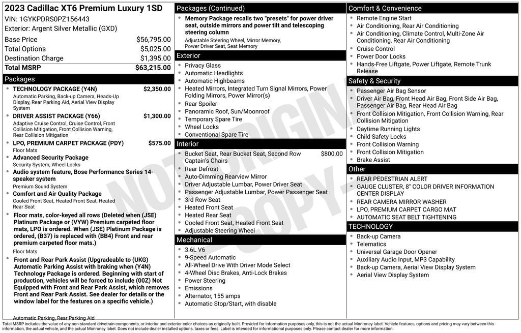 2023 Cadillac XT6 Premium Luxury