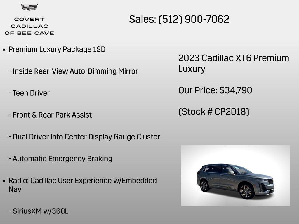 2023 Cadillac XT6 Premium Luxury