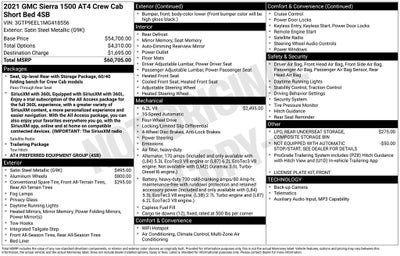 2021 GMC Sierra 1500 AT4