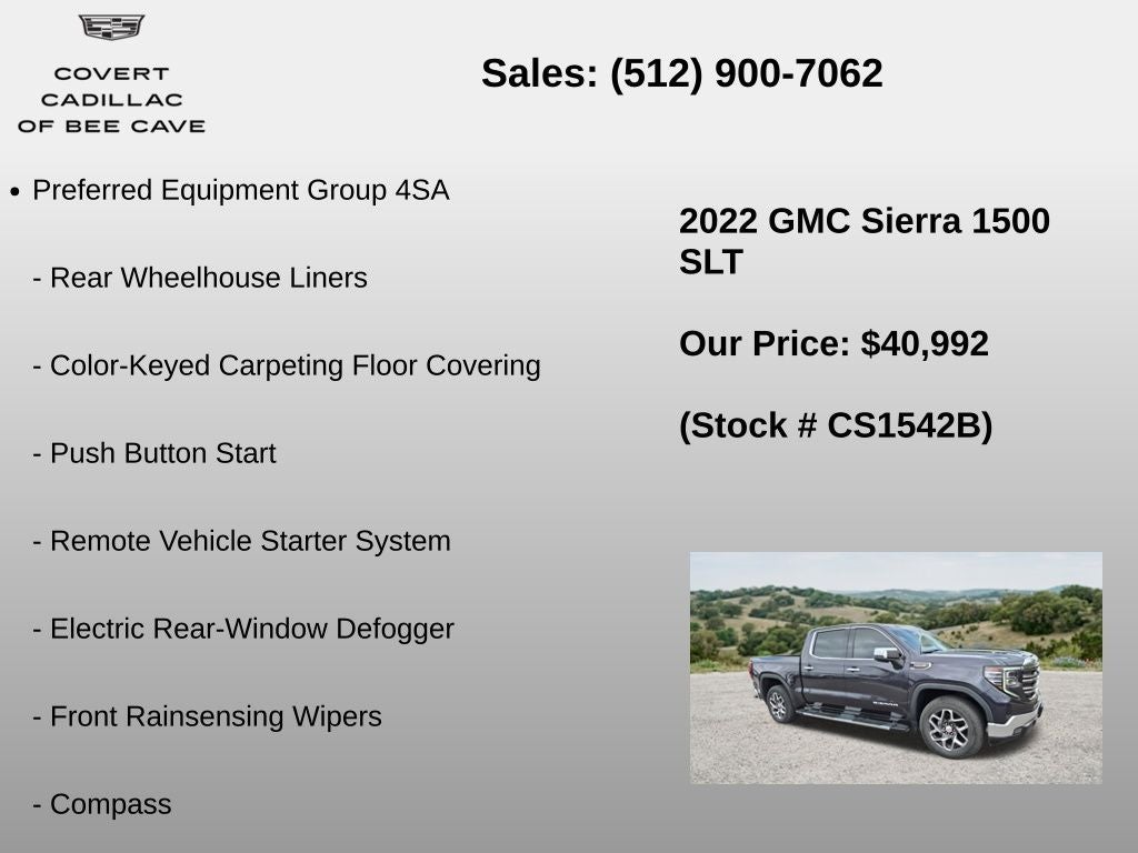2022 GMC Sierra 1500 SLT