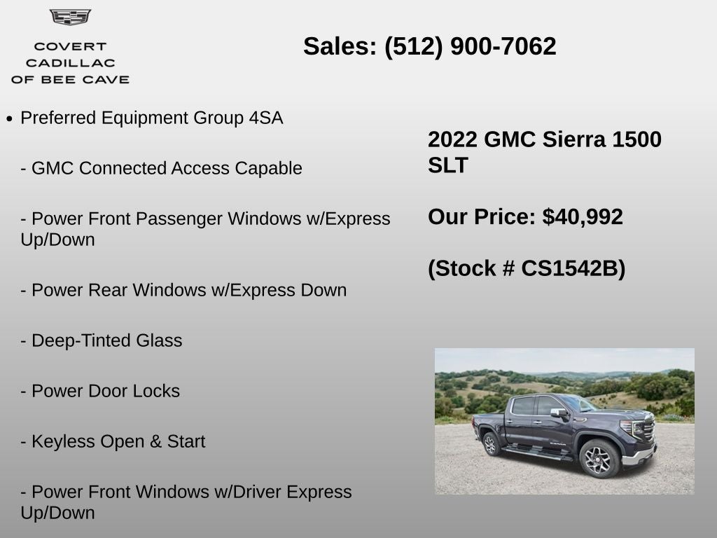 2022 GMC Sierra 1500 SLT