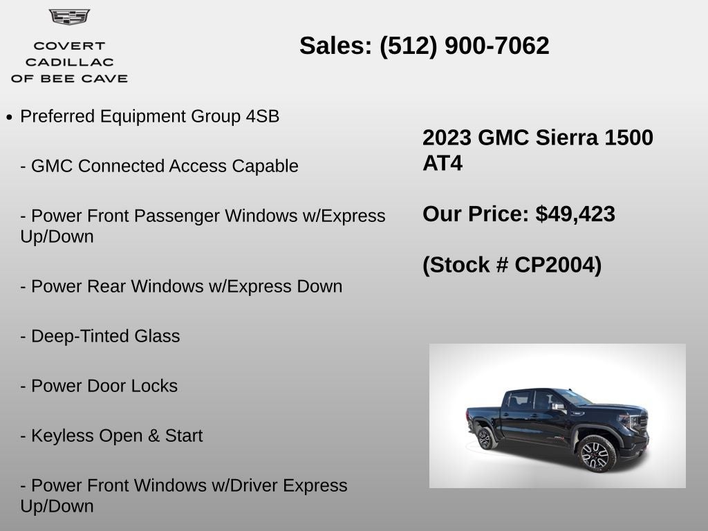 2023 GMC Sierra 1500 AT4