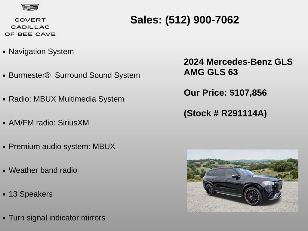 2024 Mercedes-Benz GLS GLS 63 AMG® 4MATIC®