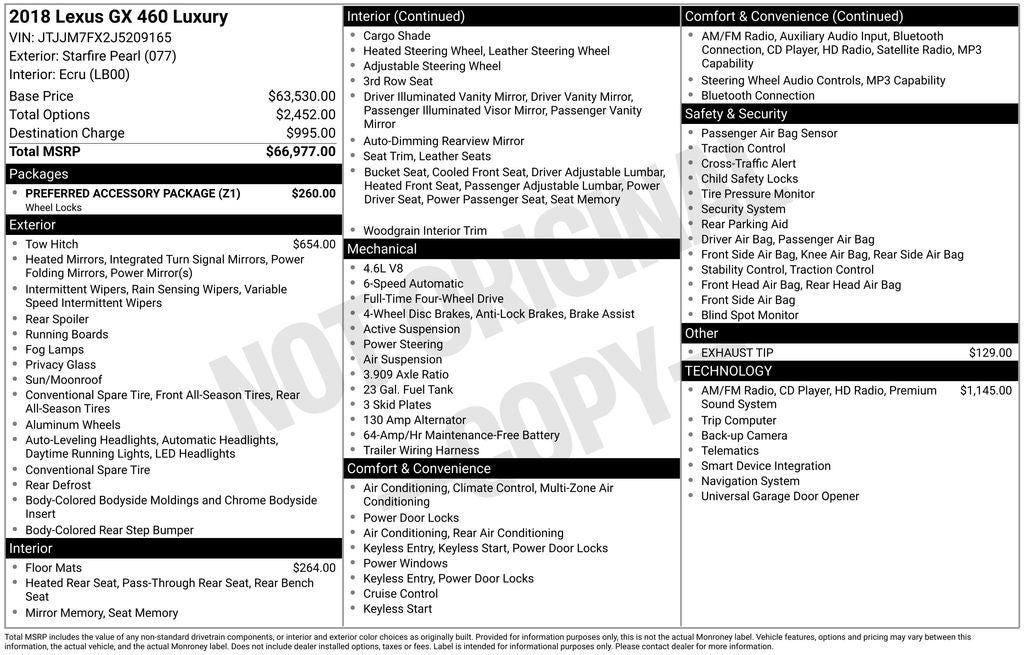 2018 Lexus GX 460 Luxury