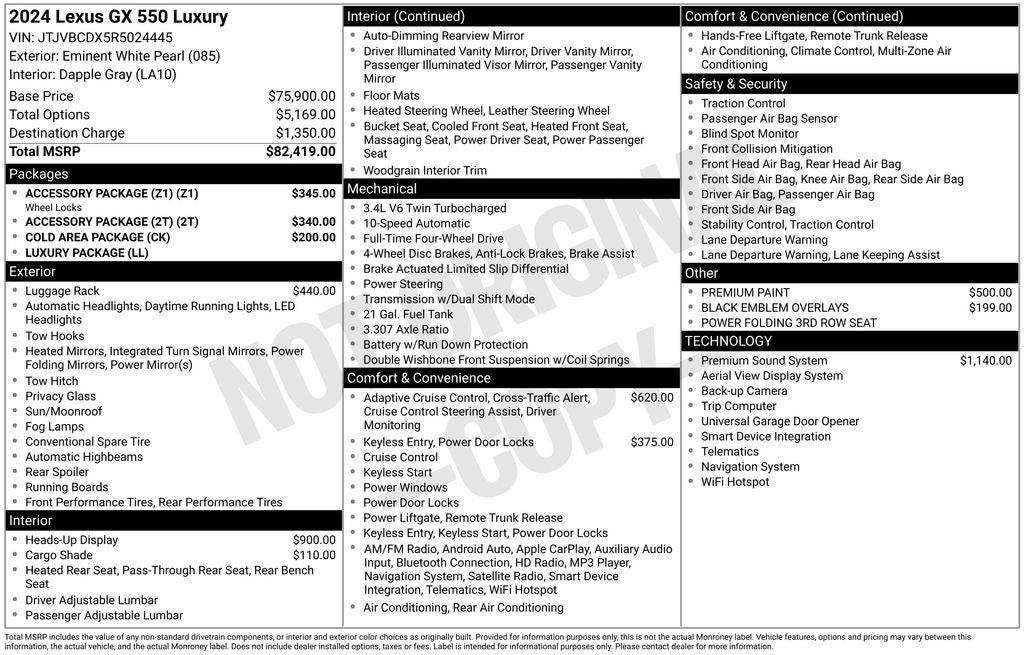 2024 Lexus GX 550 Luxury