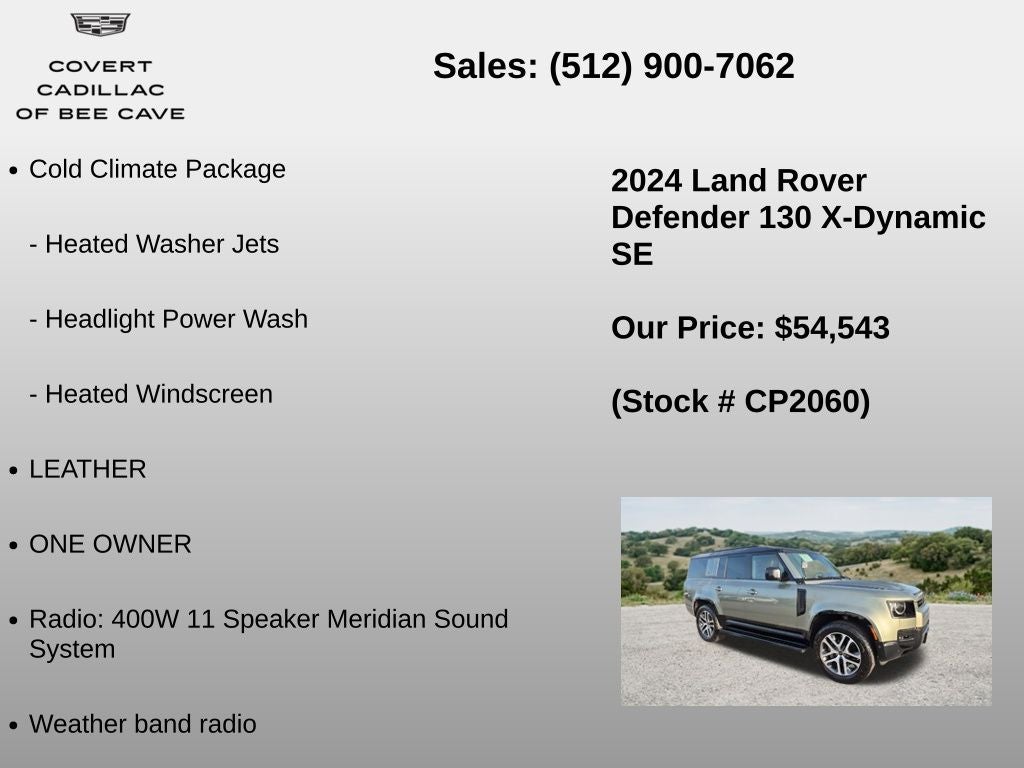 2024 Land Rover Defender 130 X-Dynamic SE