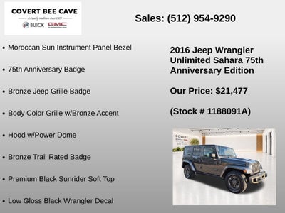 2016 Jeep Wrangler Unlimited Sahara