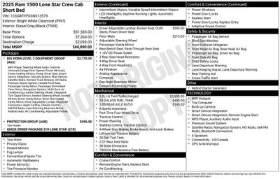 2025 RAM 1500 Big Horn/Lone Star
