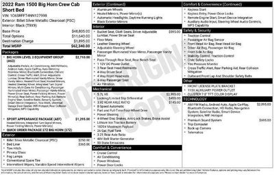 2022 RAM 1500 Big Horn 4x4 Crew Cab 5'7" Box