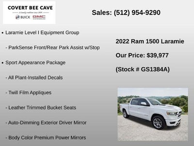 2022 RAM 1500 Laramie 4x4 Crew Cab 5'7" Box