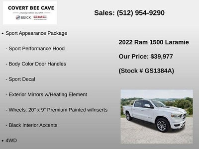 2022 RAM 1500 Laramie 4x4 Crew Cab 5'7" Box
