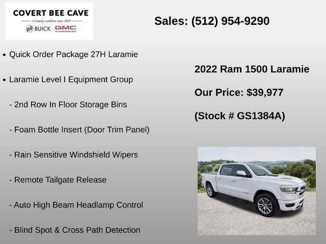 2022 RAM 1500 Laramie 4x4 Crew Cab 5'7" Box